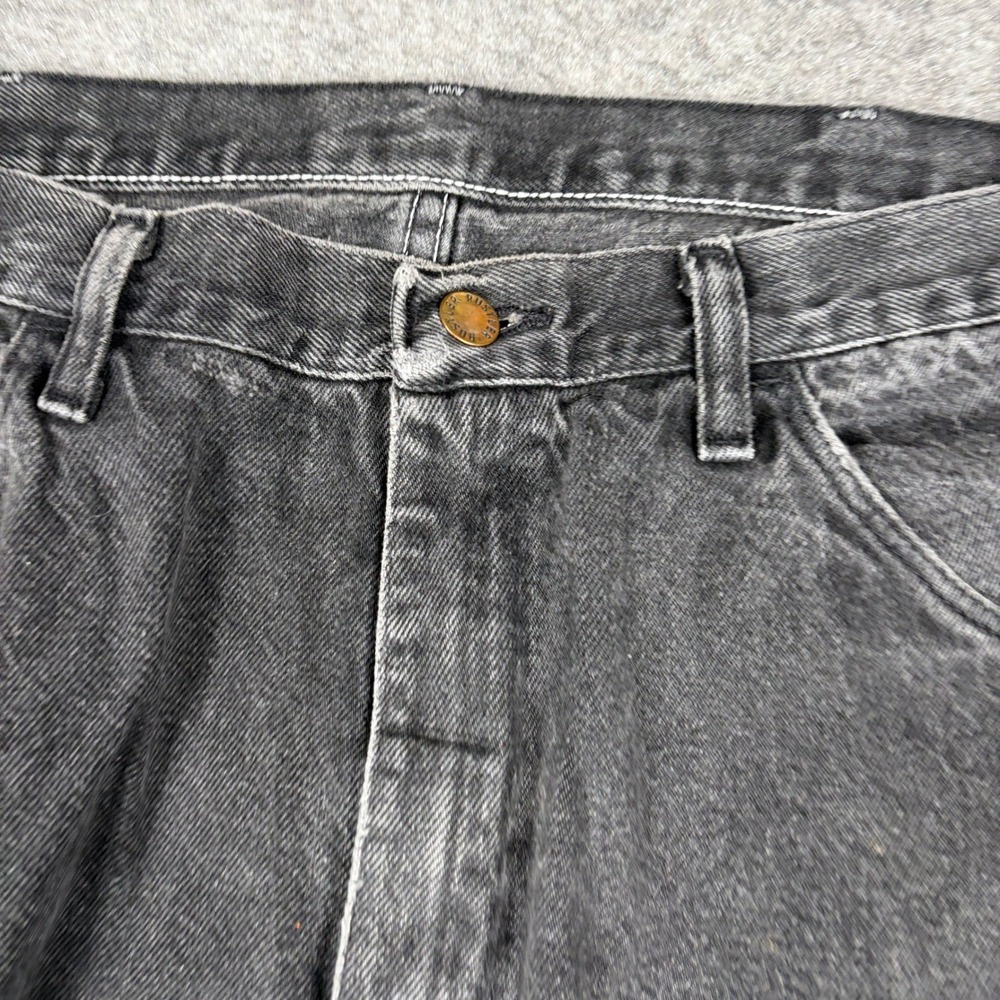 Rustler Jeans Mens 36x30 Black Faded Denim Regular Fit Western Outdoor Rugged - Picture 6 of 16
